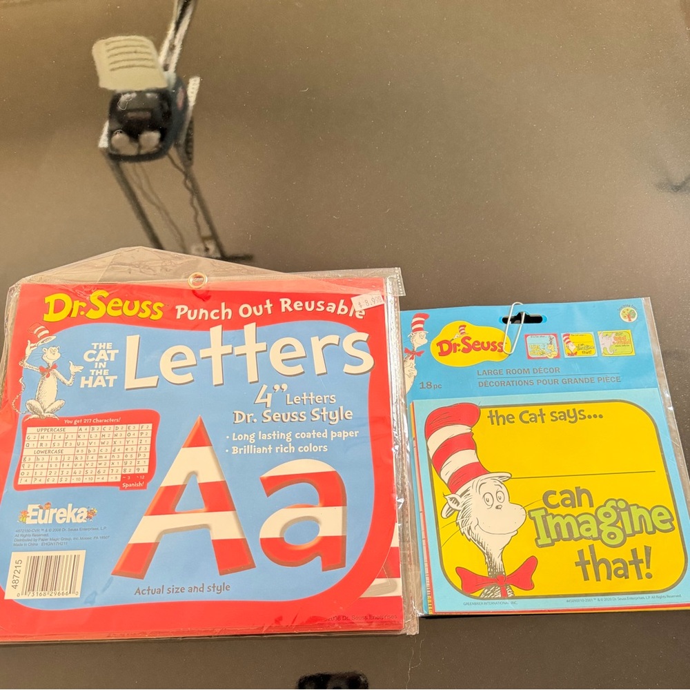 Eureka brand Dr. Seuss Letters Decor Pack - Red, White